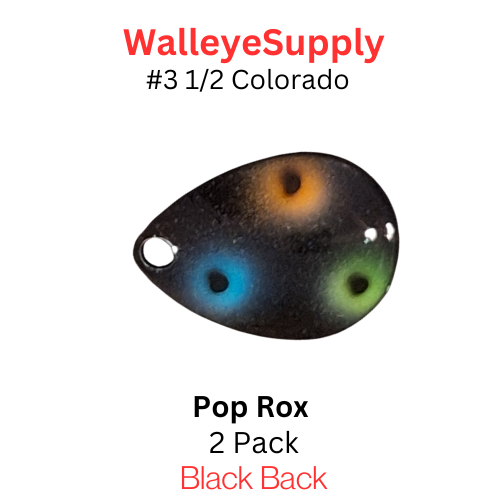 Walleye Supply customs #3 1/2 Colorado Pop Rox