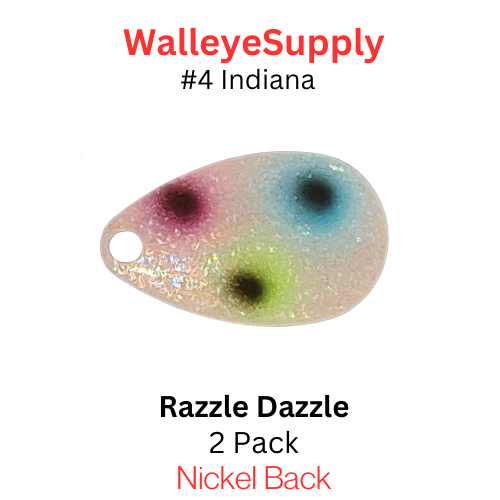 Walleye Supply Customs Razzle Dazzle #4 Indiana with Nickel Back