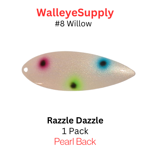 Walleye Supply Customs Razzle Dazzle #8 Willow
