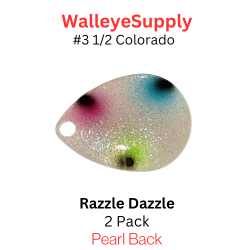 Walleye Supply Customs Razzle Dazzle #3 1/2 Colorado