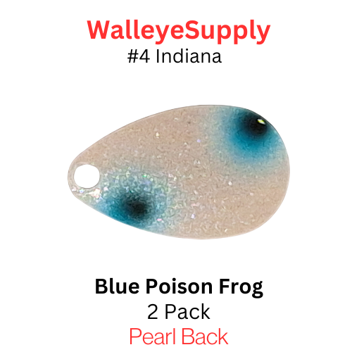 Walleye Supply Customs Blue Poison Frog #4 Indiana Walleye Supply Customs Blue Poison Frog #4 Indiana