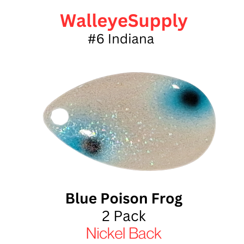Walleye Supply Customs Blue Poison Frog #6 Indiana Nickel Back