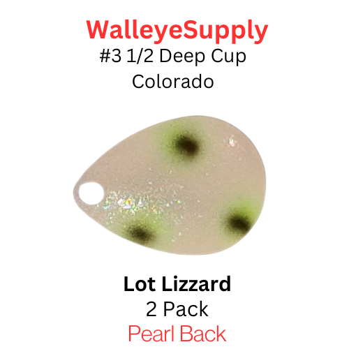 Walleye Supply Customs Lot Lizzard #3 1/2 Deep Cup Colorado