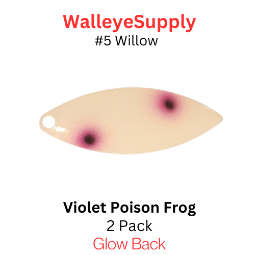 Walleye Supply Customs Violet Poison Frog #5 Willow Glow Back Walleye Supply Customs Violet Poison Frog #5 Willow Glow Back