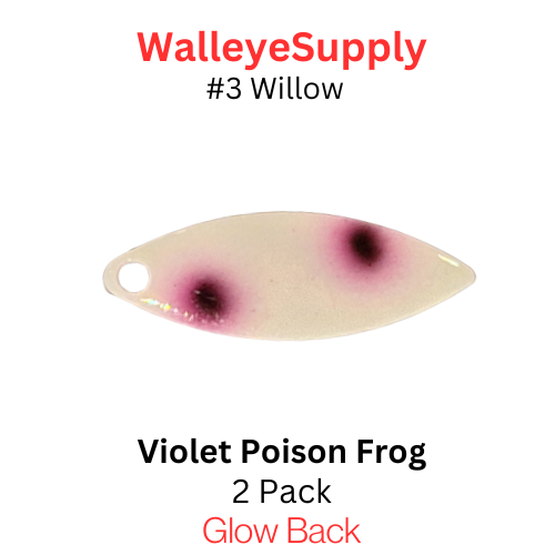 Walleye Supply Customs Violet Poison Frog #3 Willow Glow Back Walleye Supply Customs Violet Poison Frog #3 Willow Glow Back