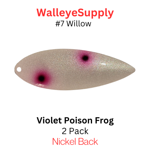Walleye Supply Customs Violet Poison Frog #7 Willow Nickel Back