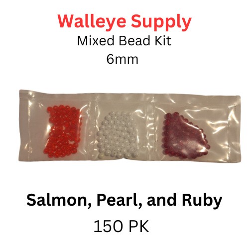 6mm Mixed Bead Set Salmon, Pearl, and Ruby, 150 Pack 6mm Mixed Bead Set Salmon, Pearl, and Ruby, 150 Pack