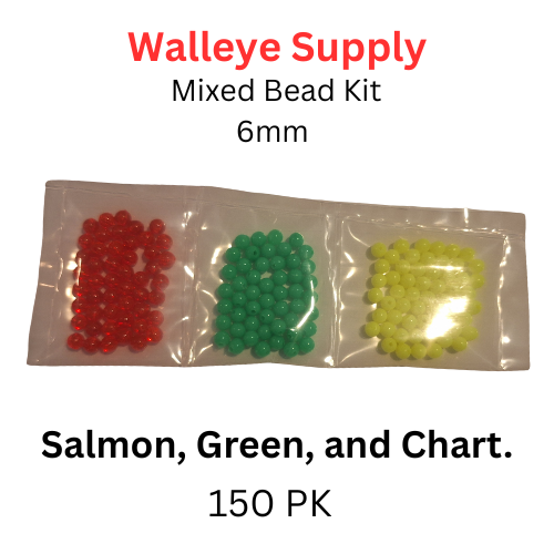 6mm Mixed Bead Set Salmon, Green, and Chartreuse, 150 Pack 6mm Mixed Bead Set Salmon, Green, and Chartreuse, 150 Pack