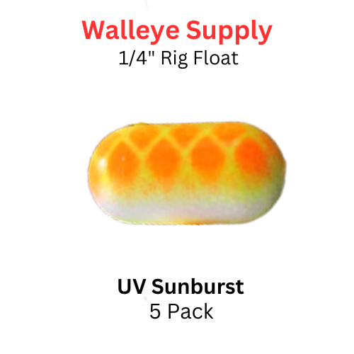 1/4" UV SUNBURST Rig (Pill) Float 5 PK