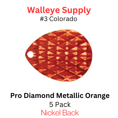 #3 Colorado Orange Diamond Nickel back blades