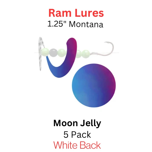 Original Ram Lures 1.25" MOON JELLY Montana blade