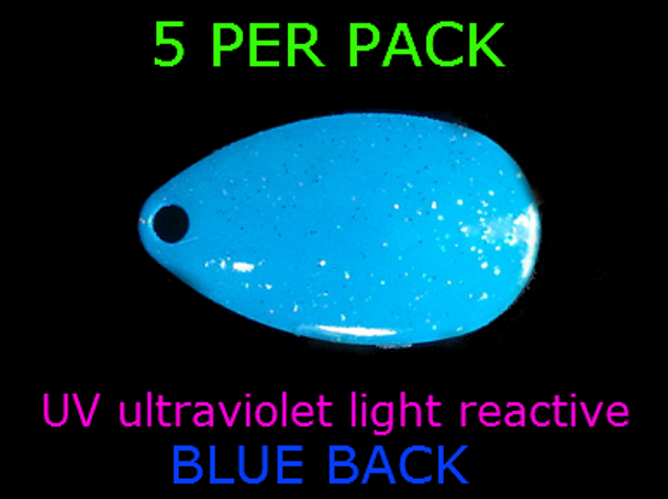 INDIANA blades #4 UV BLUE GLITTER