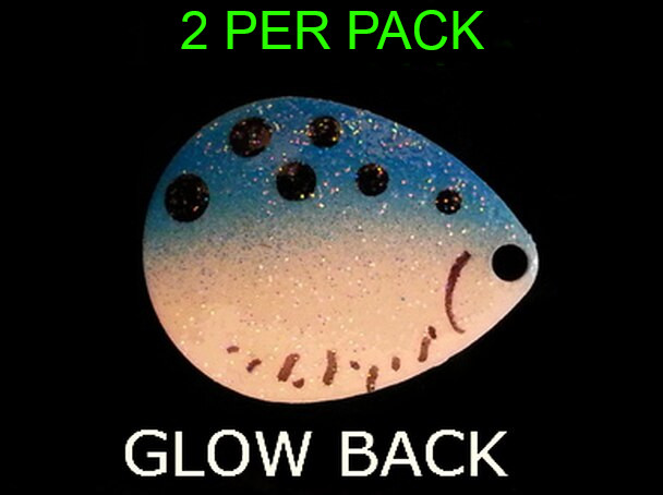 Spinner Blades COLORADO #3 GLOW/BLUE FANCY SHAD