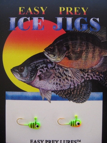 ICE FISHING JIGS #12 MICRO MINNOW FIRETIGER / EASY PREY LURES