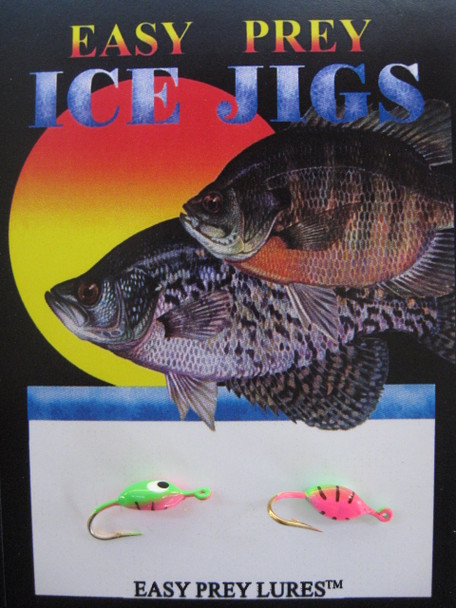 ICE FISHING JIGS #8 PANTICK GREEN-PINK / EASY PREY LURES