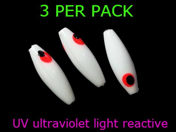 Lure Beads MINNOW UV WHITE