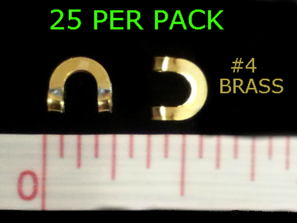 #4 BRASS folded CLEVISES