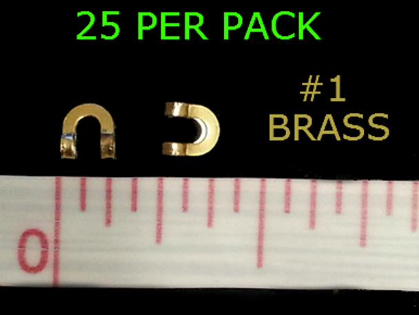 #1 BRASS folded CLEVISES