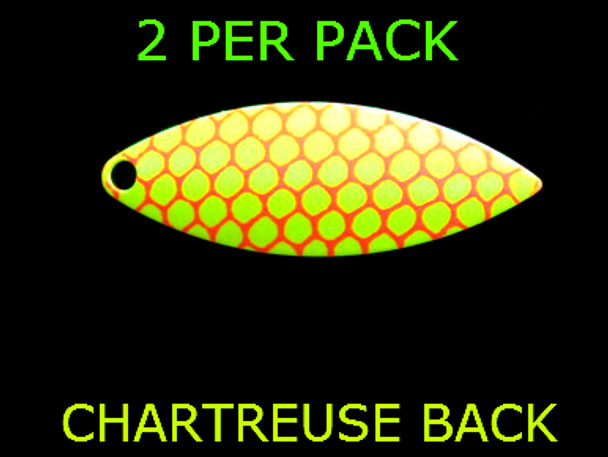 #4 1/2 WILLOWLEAF CHARTREUSE ORANGE SCALE