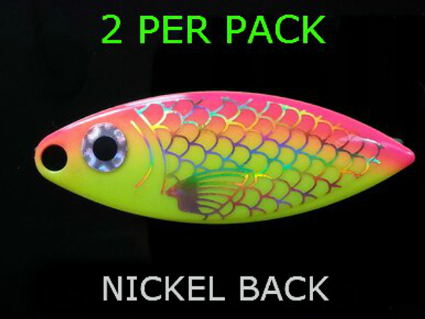 willowleaf BAITFISH PRISM CHART/ORANGE spinner blades #4