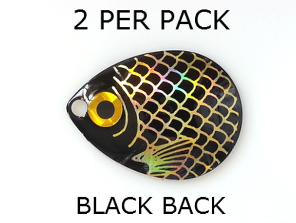 COLORADO blades # 4 BAITFISH PRISM BLACK