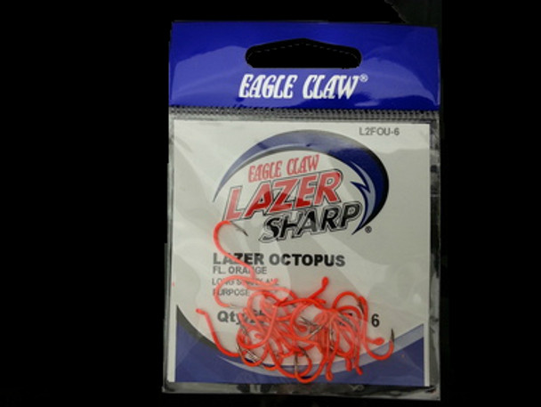 EAGLE CLAW LAZER SHARP OPCTOPUS HOOKS for Lindy Rigs for walleye harnesses and walleye fishing