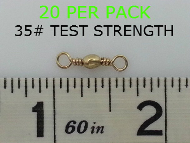 #10 BARREL SWIVELS BRASS