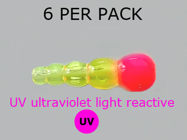 UV REACTIVE STACK BEADS TRANS.CHART/PINK 