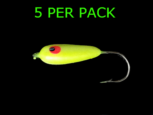 Floating Jig Heads #1/0 hook CHARTREUSE