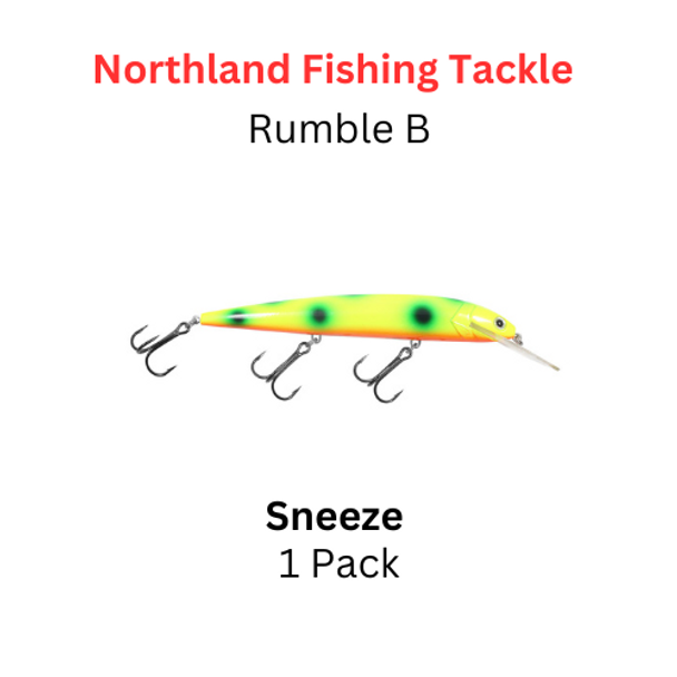 NORTHLAND FISHING TACKLE: Rumble B Crankbait size 13 color Sneeze