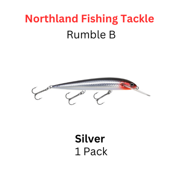 NORTHLAND FISHING TACKLE: Rumble B Crankbait size 9 color SILVER