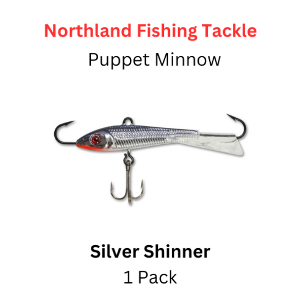 NORTHLAND FISHING TACKLE: 1oz Puppet Minnow Jig SIVER SHINER