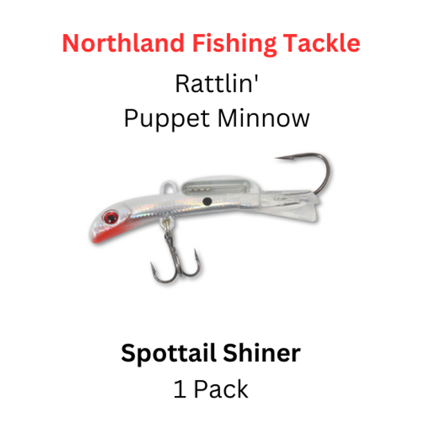 Northland Fishing Tackle: 1/4 oz RATTLIN' PUPPET MINNOW Spottail Shiner