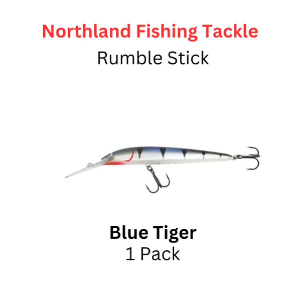 Northland Fishing Tackle Rumble stick crankbait size 4 BLUE TIGER