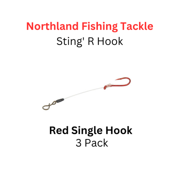 Northland Fishing Tackle: size 3 bronze single hook sting'r hook 3 pack. 