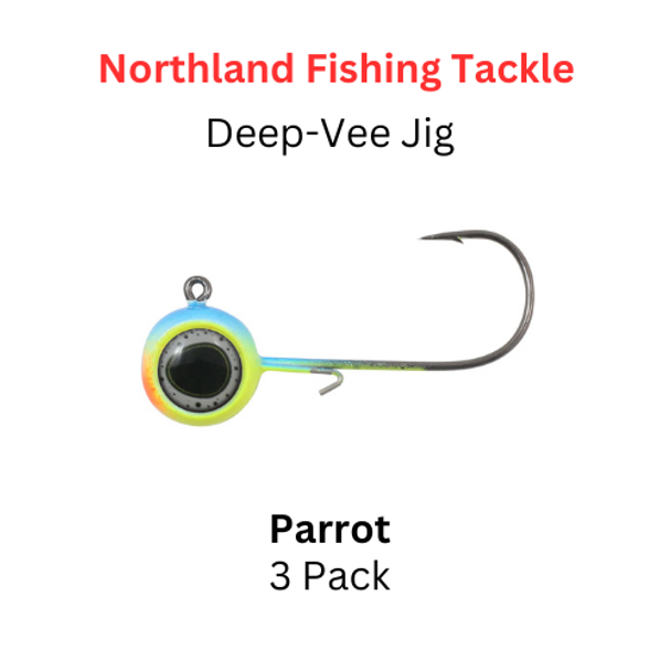 Northland Fishing Tackle: 1/8 oz DEEP-VEE JIG Parrot