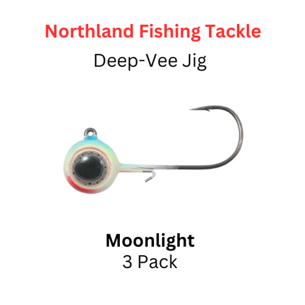 Northland Fishing Tackle: 1/4 oz DEEP-VEE JIG Moonlight