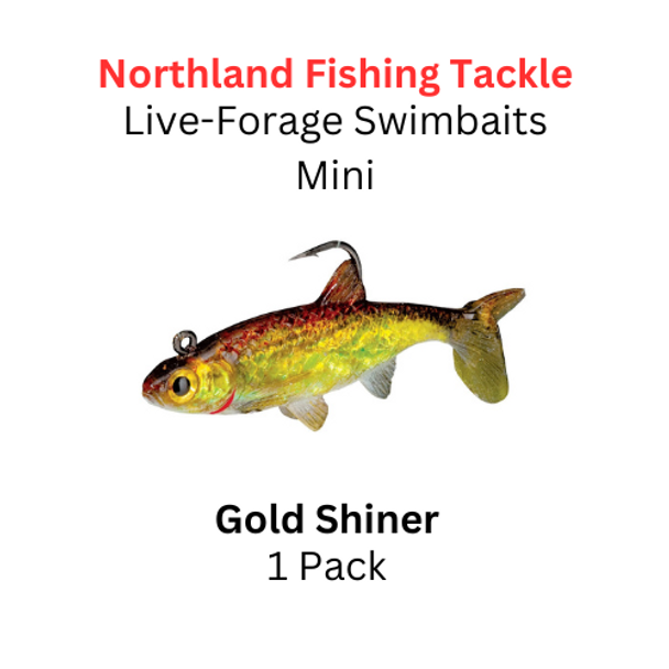 Northland Fishing Tackles: Live-Forage Baitfish Swimbait 1/8oz GOLD SHINER