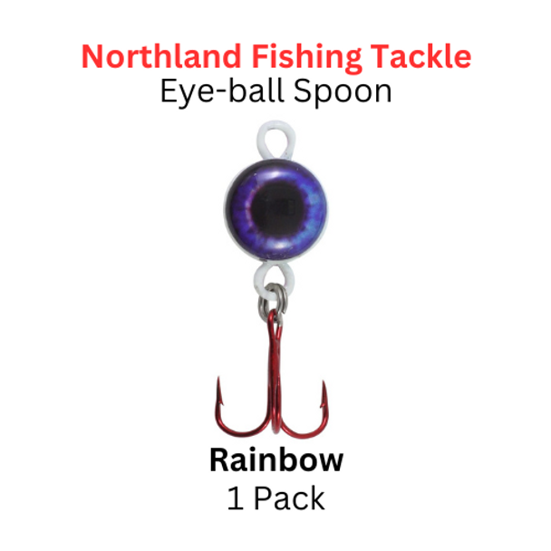 Northland Fishing Tackle: 1/40z Eye-Ball Spoon Rainbow