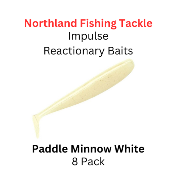NORTHLAND FISHING TACKLE: impulse reactionary bait PADDLE MINNOW WHITE
