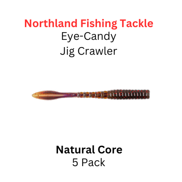 NORTHLAND FISHING TACKLE Eye Candy Jig Crawler Natural Core 5/pk