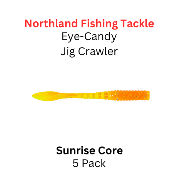 NORTHLAND FISHING TACKLE Eye Candy Jig Crawler Sunrise 5/pk