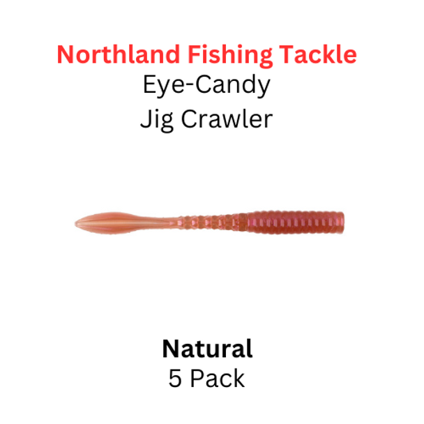 NORTHLAND FISHING TACKLE Eye Candy Jig Crawler Natural 5/pk