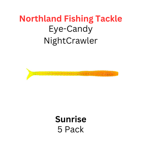 NORTHLAND FISHING TACKLE Eye Candy Nightcrawler Sunrise Core 5/pk
