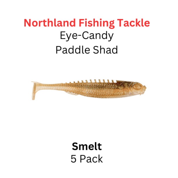 NORTHLAND FISHING TACKLE Eye Candy Paddle Shad Smelt 5/pk