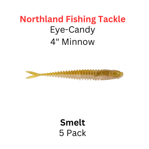 NORTHLAND FISHING TACKLE Eye Candy 4" Minnow Smelt 5/pk