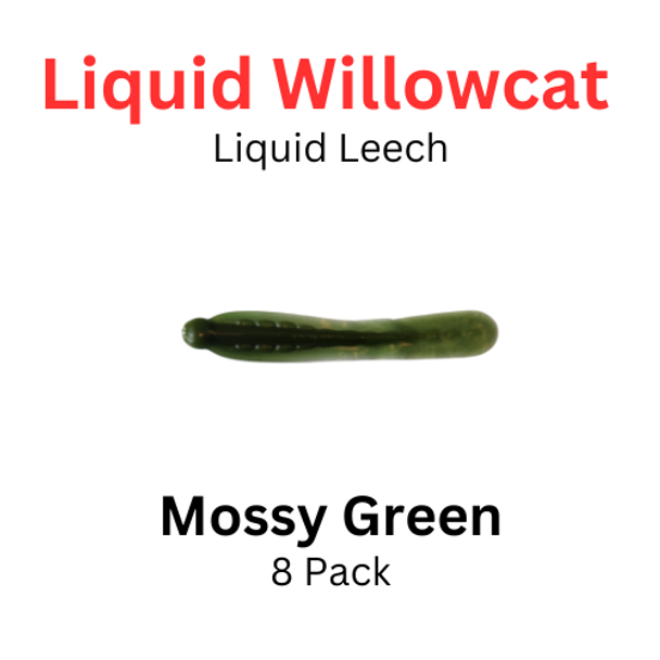 Liquid Willowcat Liquid Leech Mossy Green 8 pack 