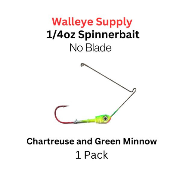 Northland Fishing Tackle reef runner spinnerbait: Chartreuse and green minnow 