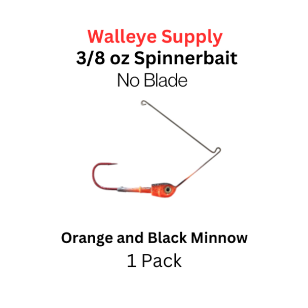 Northland Fishing Tackle reef runner spinnerbait: Orange and black minnow 