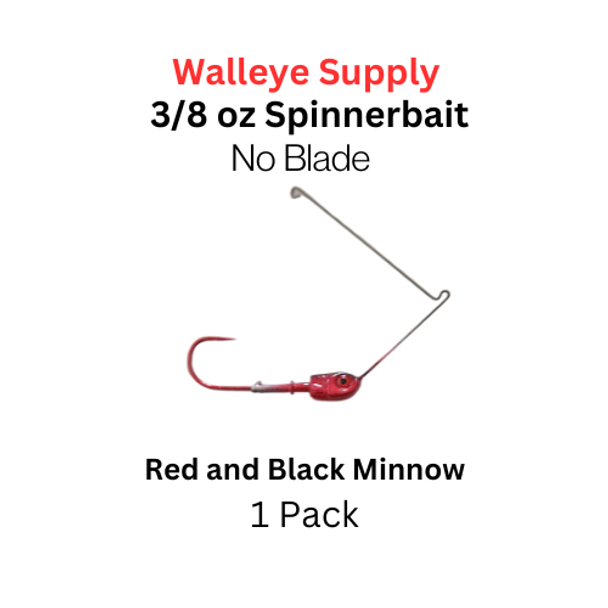 Northland Fishing Tackle reef runner spinnerbait: Red and black minnow 